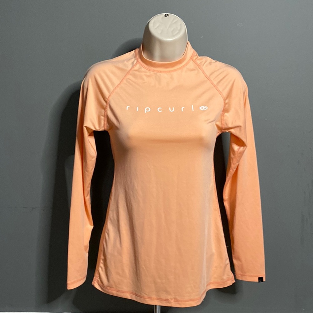 Rip Curl Small Peach Long Sleeve Rash Guard